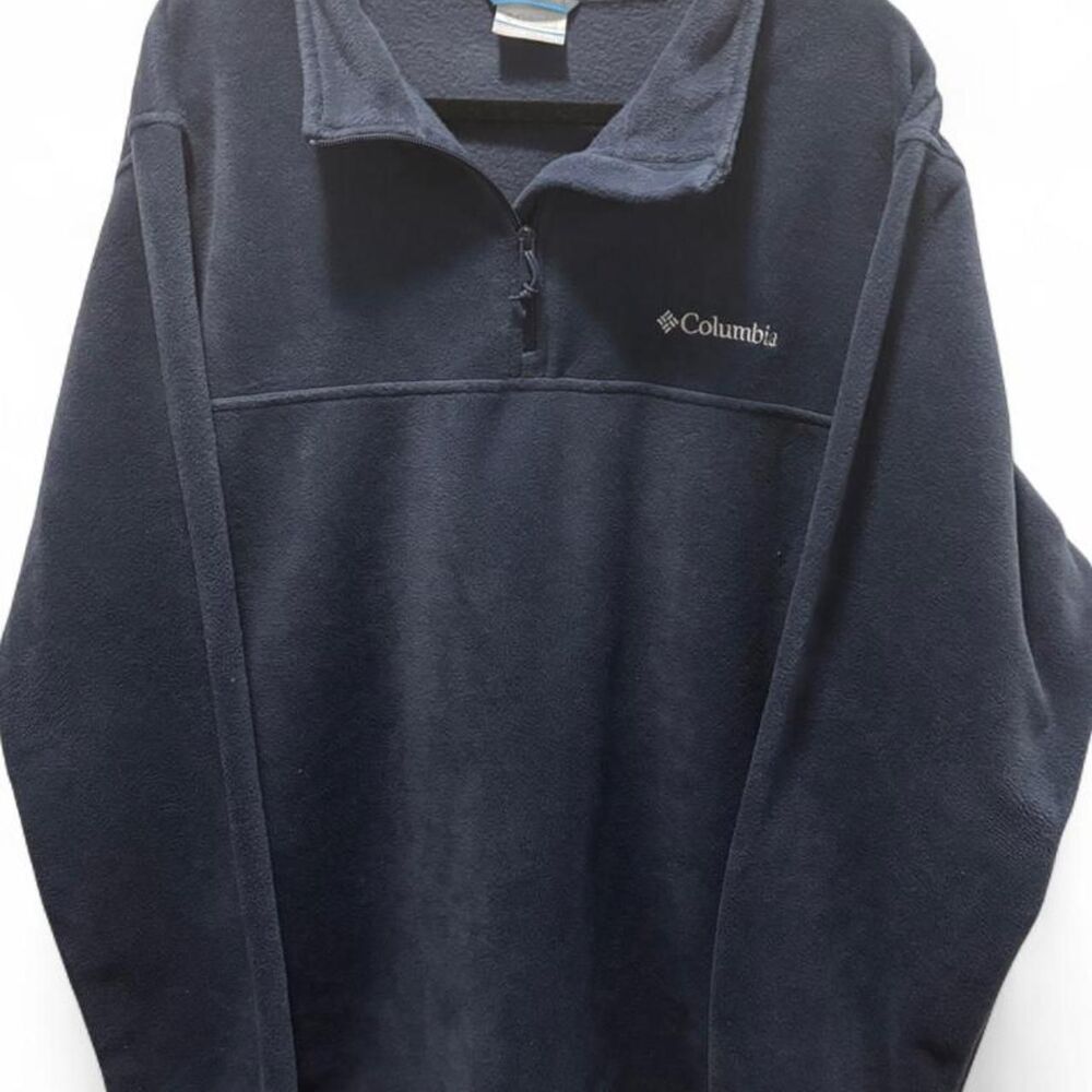Columbia Sportswear Fleece Pullover XXL Navy Blue Quarter Zip Outdoor Gorpcore